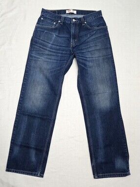 Levi's 559 Jeans Men's 33x34 (32wx32L ACTUAL) Relaxed Fit Straight Blue Denim